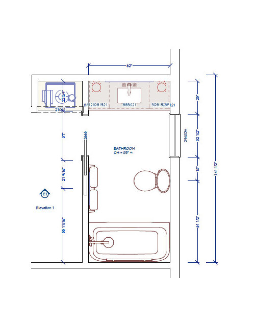 Tile dimensions: Floor, bath/shower & backsplash