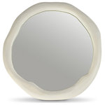 Meridian Furniture - Armada Aluminum Mirror, Cream, 30" W D x 30" H - Indulge in the allure of the Cream Armada Mirror by Meridian Furniture. Its captivating design and luxurious Cream elevate any space with effortless elegance. Crafted with precision and durability in mind, this stunning piece becomes the focal point of gatherings, fostering moments of connection and warmth. Embrace sophistication and style with the Armada Mirror, a testament to exquisite taste and timeless beauty.