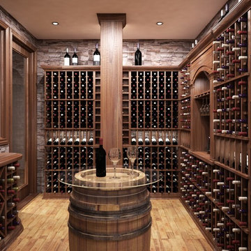 Traditional Wine Cellar by Imagination Wine Cellars