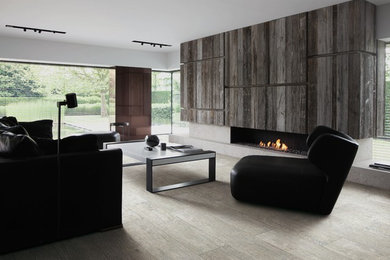 Transitional living room photo in Orange County