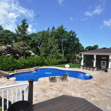 Back Yard Designed by Giuseppe Abbrancati and Built by Gappsi in Dix Hills NY
