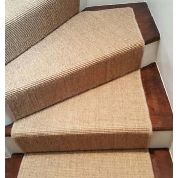 Sisal Carpet Installation to Stairs
