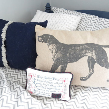 Shared Kids' Bedroom - boy's pillows