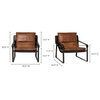 Connor Club Chair Open Road Brown Leather