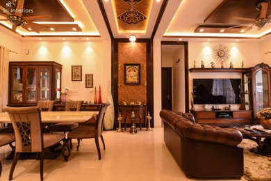 Inspiration for a timeless living room remodel in Bengaluru