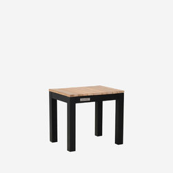 Wintons Teak Tandem Alu Stool - Outdoor Footstools And Ottomans