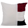 White Decorative Pillow Covers 22"x22" Silk, Piano Bar