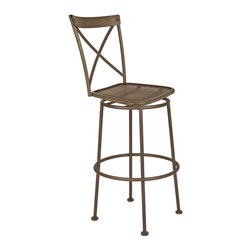 Bistro Villa Armless Swivel Bar Stool - Bar Stools And Counter Stools