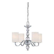 Polished Chrome 4 light Chandelier