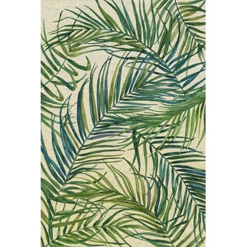 "Palm Leaves on Sunday" Painting Print on Wrapped Canvas, 12"x18"