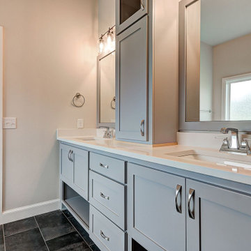 Urban Hers and His Bathroom Remodel in Redwood City, CA