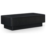 Meridian Furniture - Oakmont Veneer Coffee Table, Black, Coffee Table - Add functionality and style to your living room or den with this handsome Oakmont black coffee table. Its rich black finish and oak veneer bring a touch of sophistication, while the art deco design adds timeless elegance. Perfect for showcasing decor or enjoying coffee with friends, its sturdy construction ensures durability and versatility. Elevate your space with this essential piece that harmonizes practicality with aesthetic appeal, promising to be the focal point of your living area for years to come.