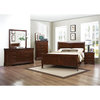 Lexicon Mayville Traditional Wood Eastern King Sleigh Bed in Brown Cherry
