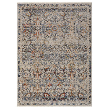 Weave & Wander Frencess Rug, Cotton/Silver, 7'-10" x 9'-6" Rug