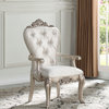 Gorsedd Arm Chair, Set of 2, Cream Fabric and Golden Ivory