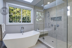 Modern Spa-Inspired Bathroom Remodel by NextGen Home Builders in Playa Vista, CA