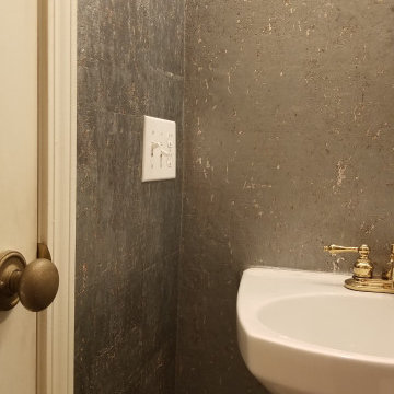 Las Vegas Cork Metallic Wallpaper Installation Summerlin