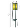 Outdoor Indoor Square Shelf Large Lamp  Green