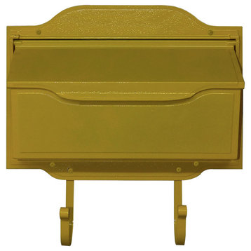 Mid Modern Asbury Horizontal Mailbox, Yellow