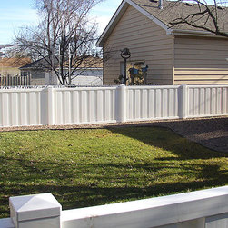 Board on Board Vinyl Fence - Home Fencing And Gates