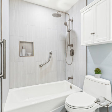 Mission Viejo Guest Bathroom – Tub-Shower with Niche & Grab Bar