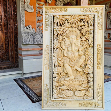 Handmade Decorative Wooden Carved Wall Art