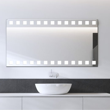 Modern Square Pattern Design Wall Mirror