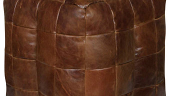 Leather Cube Bean Bag
