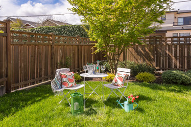 Transitional exterior home idea in Seattle
