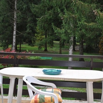 TERRAZZO CON VISTA DALLA CASA IN MONTAGNA