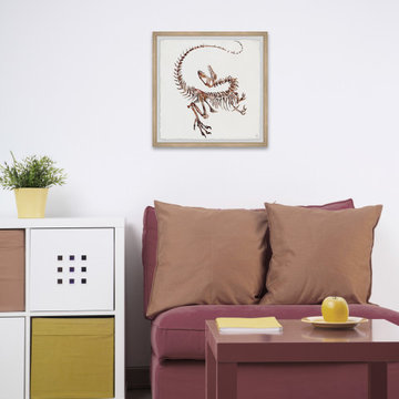 "Dino Fossil" Framed Painting Print
