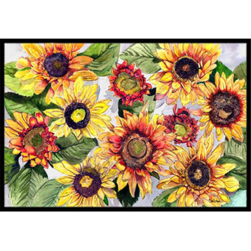 Carolines Treasures 18"x27" Sunflowers Indoor/Outdoor Mat