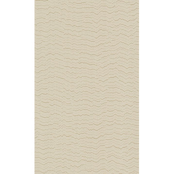 Faux Plain Textured Double Roll Wallpaper, Taupe, Double Roll