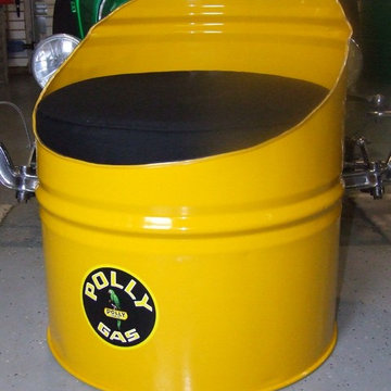 Vintage Gasoline Themed Seating