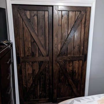 By-pass custom barn doors