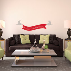Happy Valentine's Banner - Wall Decals