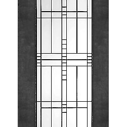 2-1/4" Thick Contemporary Mahogany Doors Matte Glass - Front Doors
