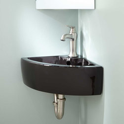 AMELDA WALL-MOUNT CORNER BATHROOM SINK - Bathroom Sinks