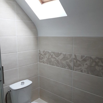 Petite salle de bain sous comble, st Nazaire