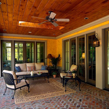 Covered Porch Sitting Area