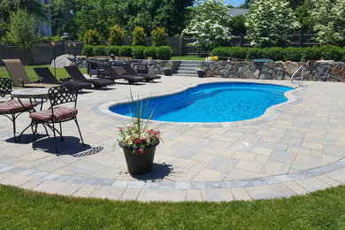 Pool - contemporary pool idea in Boston