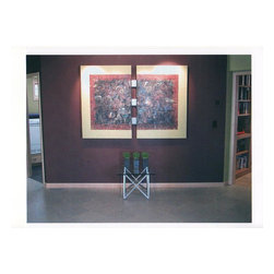 Stainless Steel and Glass End Table - Side Tables And End Tables