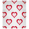 60 x 80 in Burnin' Love Valentine's Throw Blanket, Red