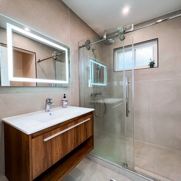 Wooden vanity Full remodel
