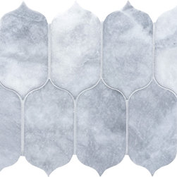 CS-Sky Blue Honed Large Lotus - Tile