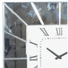 Glam Silver Wood Wall Clock 87308