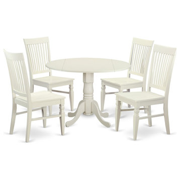 5 Pc Kitchen Table Set For 4-Kitchen Dinette Table And 4 Dining Chairs