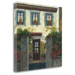 Tangletown Fine Art - "Three Windows" By Montserrat Masdeu, Giclee Print on Gallery Wrap Canvas - Give your home a splash of color and elegance with European art by Montserrat Masdeu.