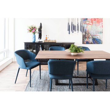 79 Inch Dining Table Brown Contemporary Moe's Home