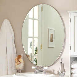 Odelia Frameless Wall Mirror - Bathroom Mirrors